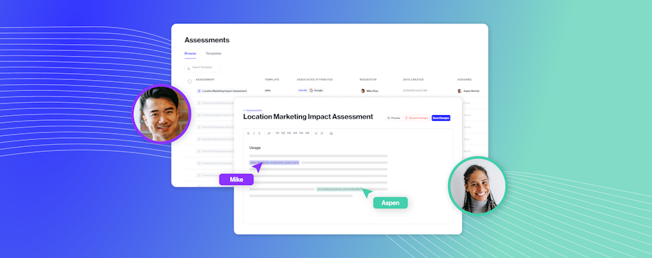 A composite of the Transcend Assessments product