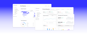 Colorful graphs and lines show important privacy reporting metrics