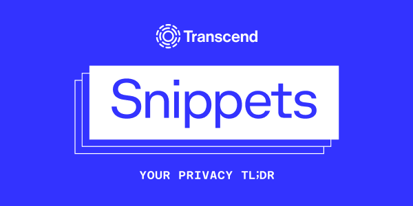 Snippets Privacy Newsletter