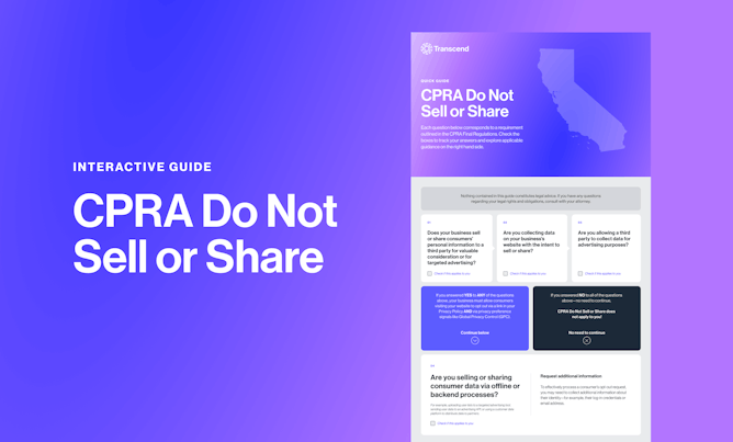 Explore the Do Not Sell or Share Interactive Guide