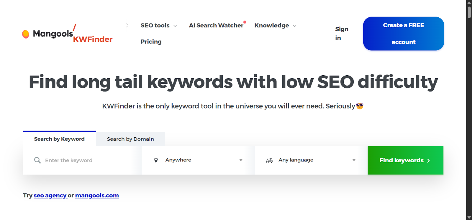 free keyword research tools