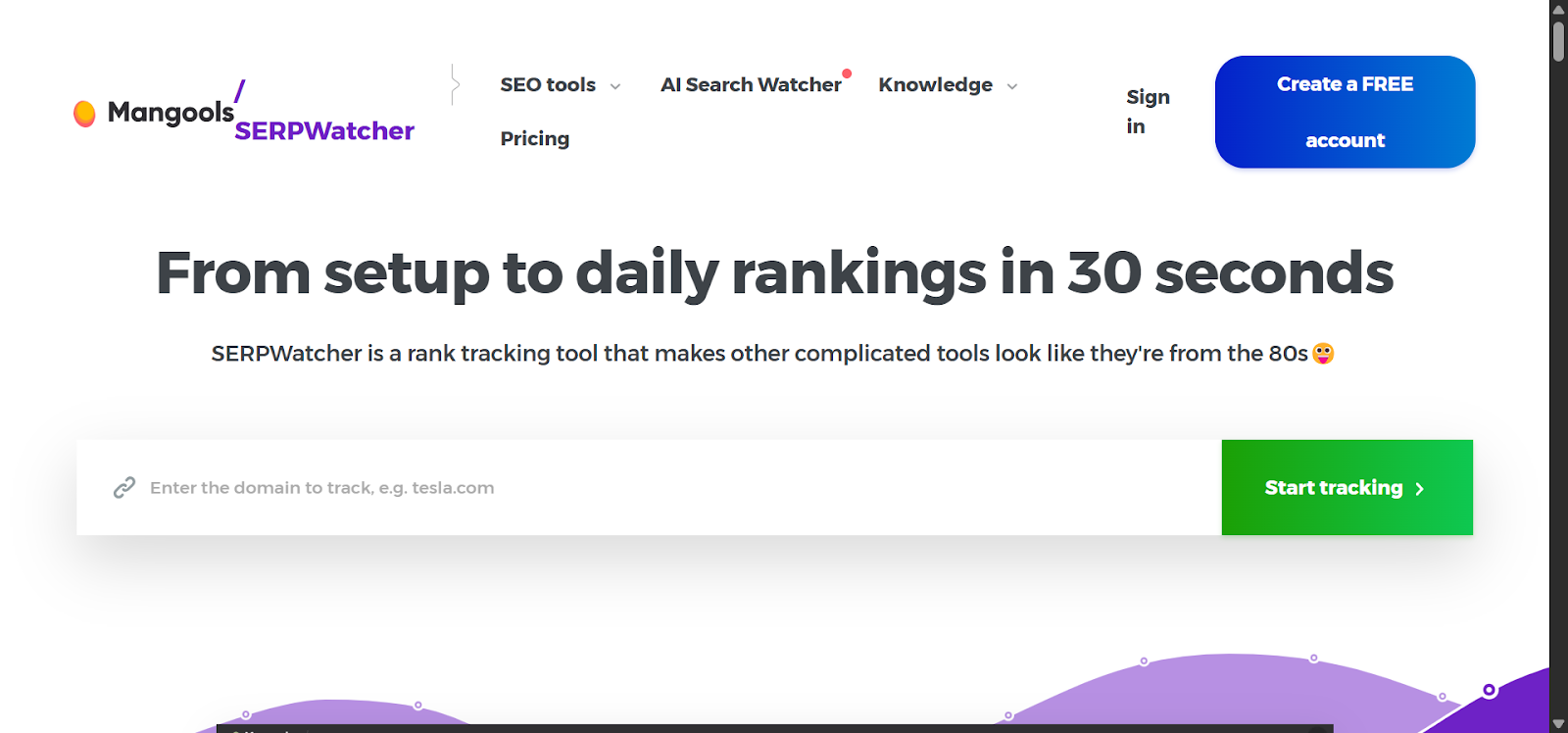 keyword tracking for SaaS