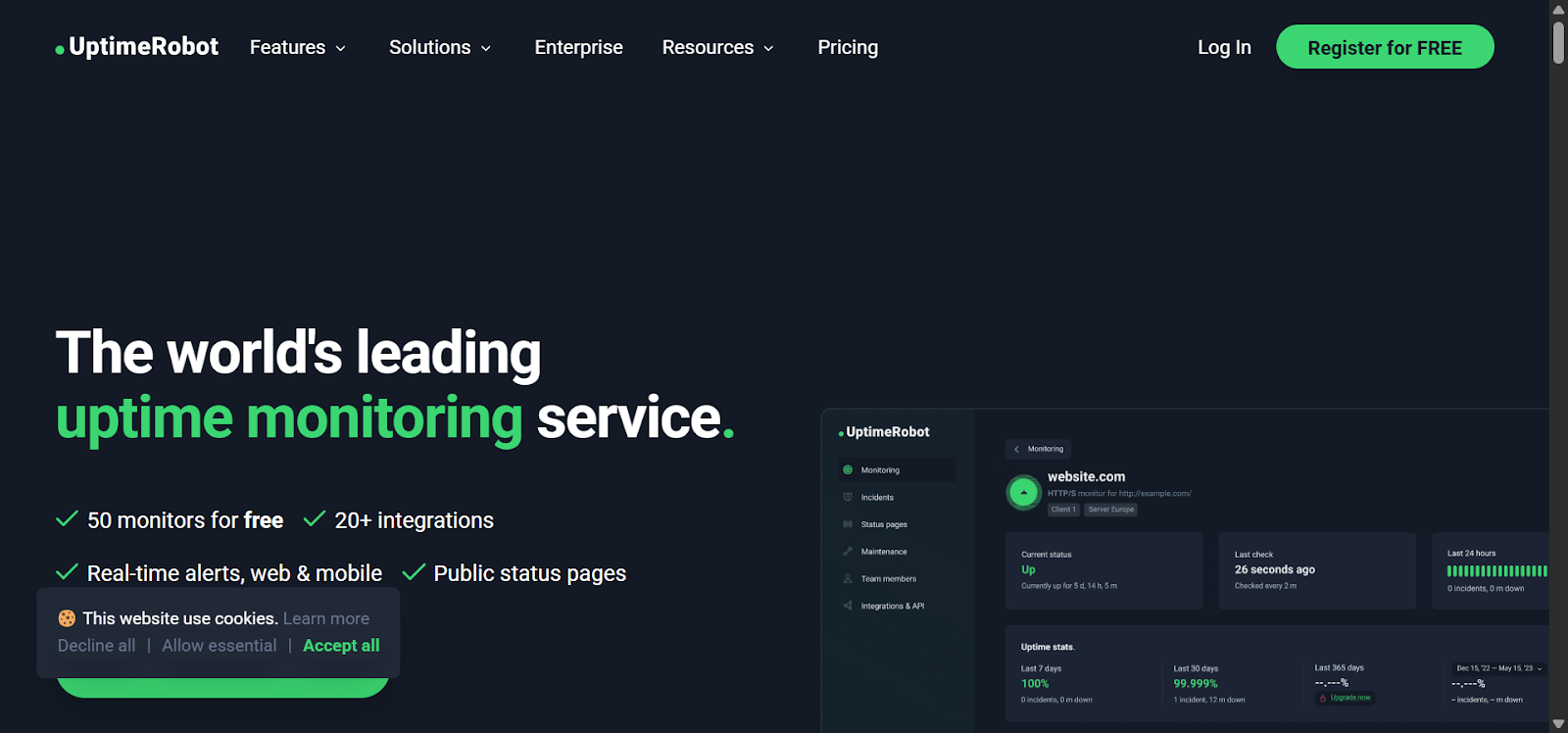 website monitoring software