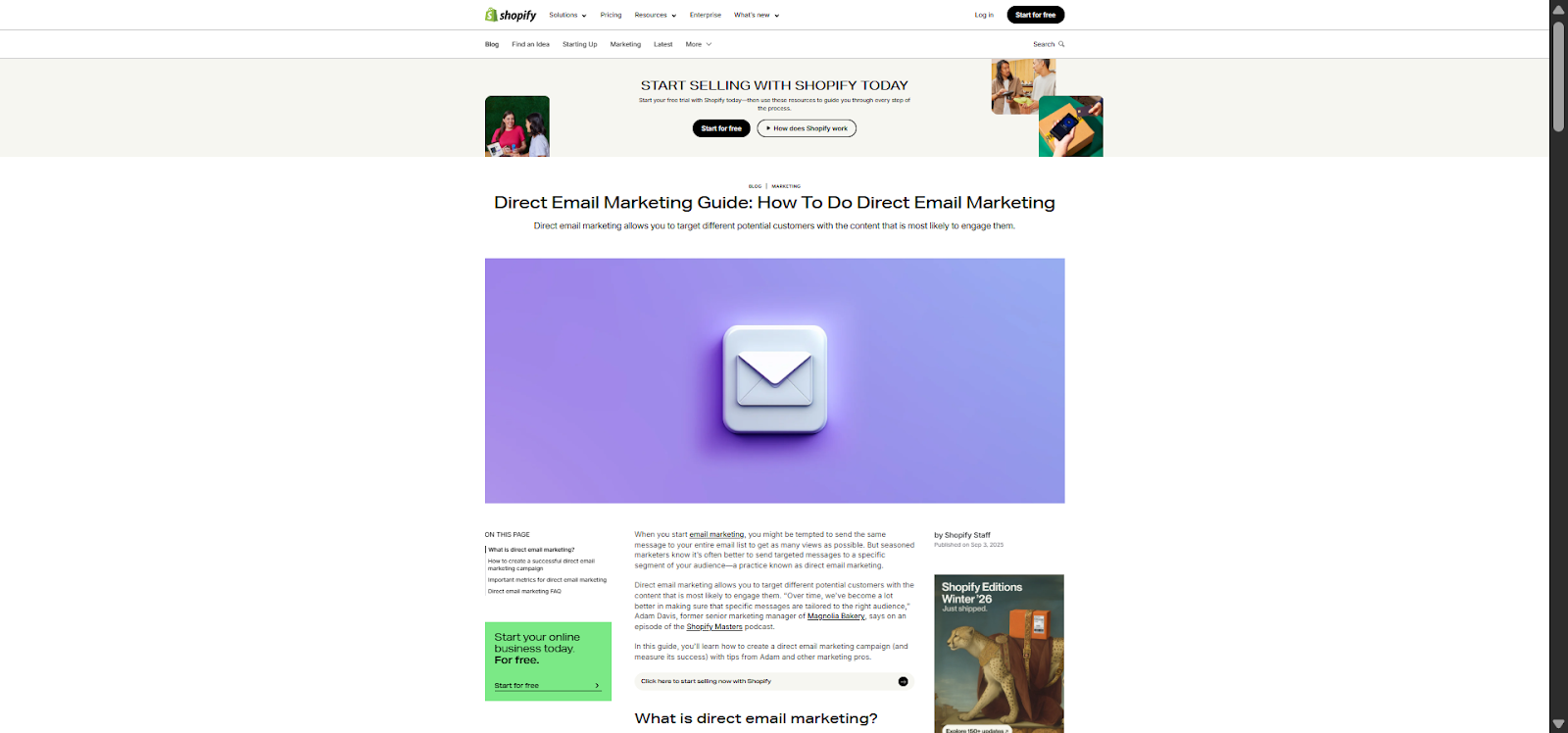 [Screenshot: Blog post section showing a question header followed by a concise 45-word answer paragraph, then expanded detail below]