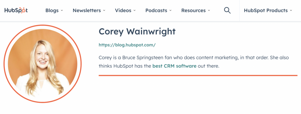 [Screenshot placeholder: Author byline showing credentials and expertise indicators]