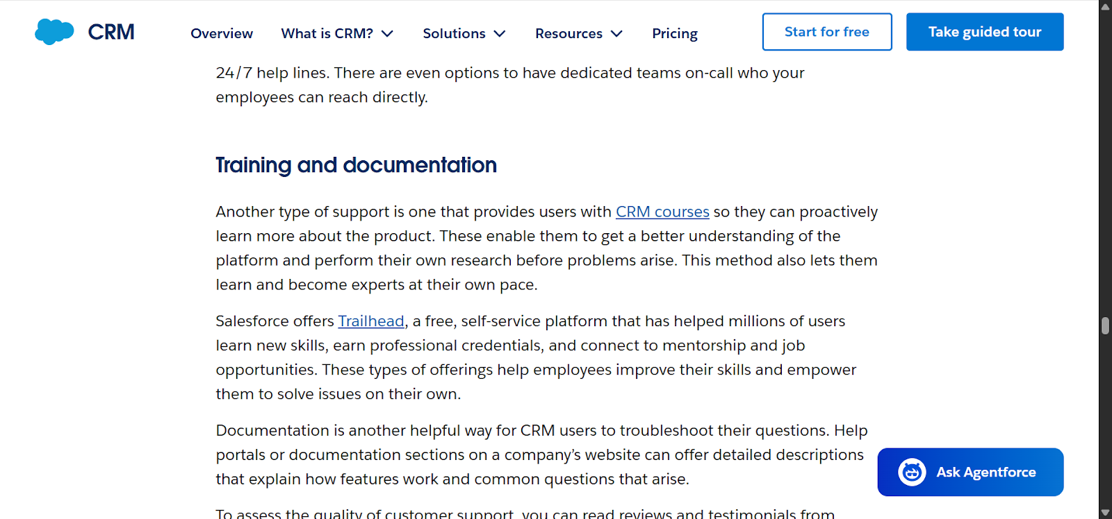 [Screenshot: Blog post with product link placed prominently in opening paragraphs