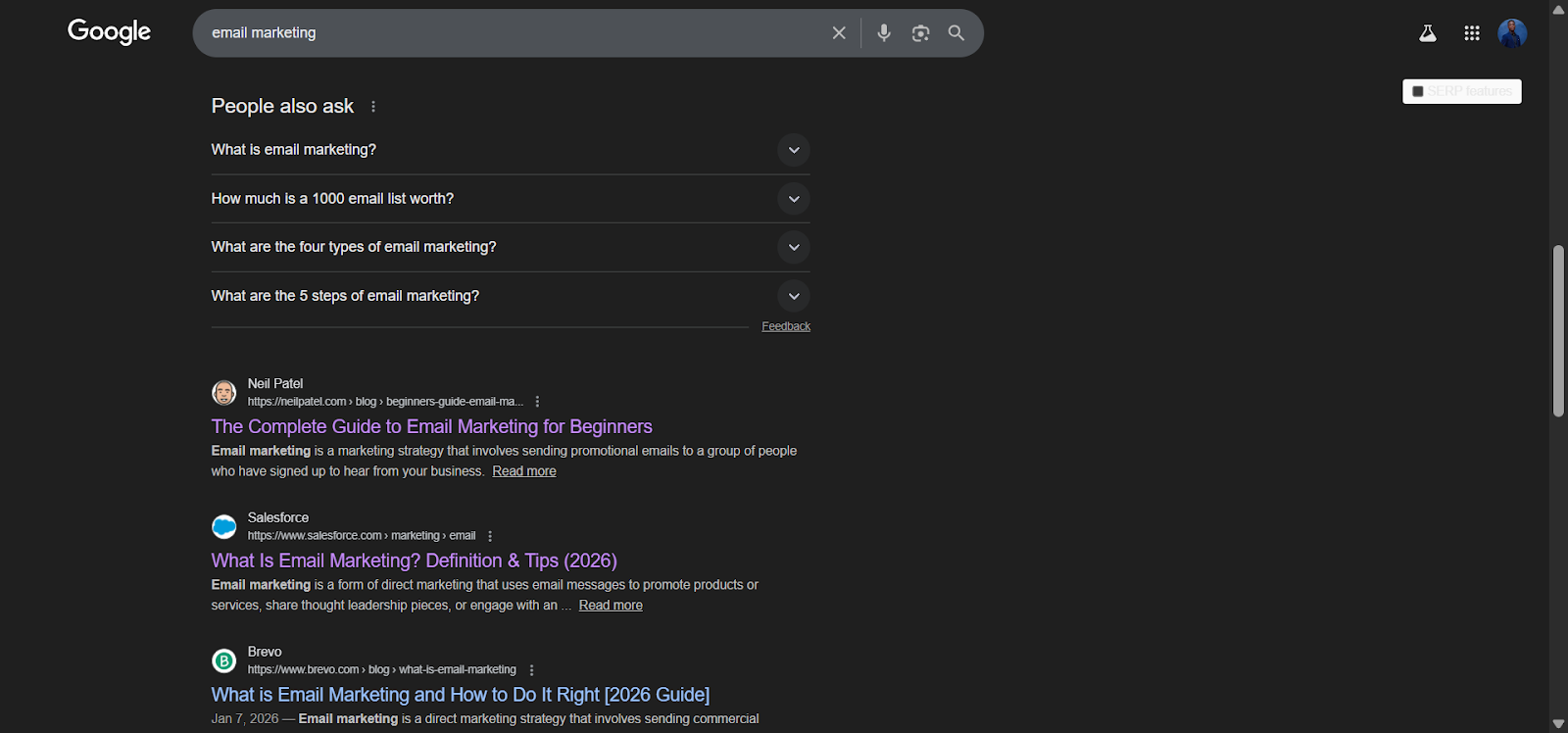 [Screenshot: Google "People Also Ask" box showing related questions]