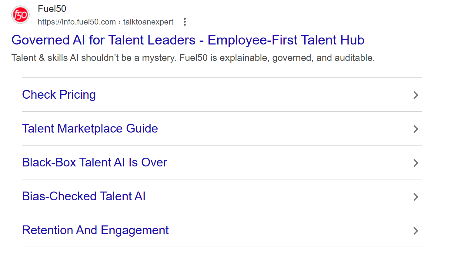 Screenshot: Table of contents from a top-ranking page showing the subtopic breakdown