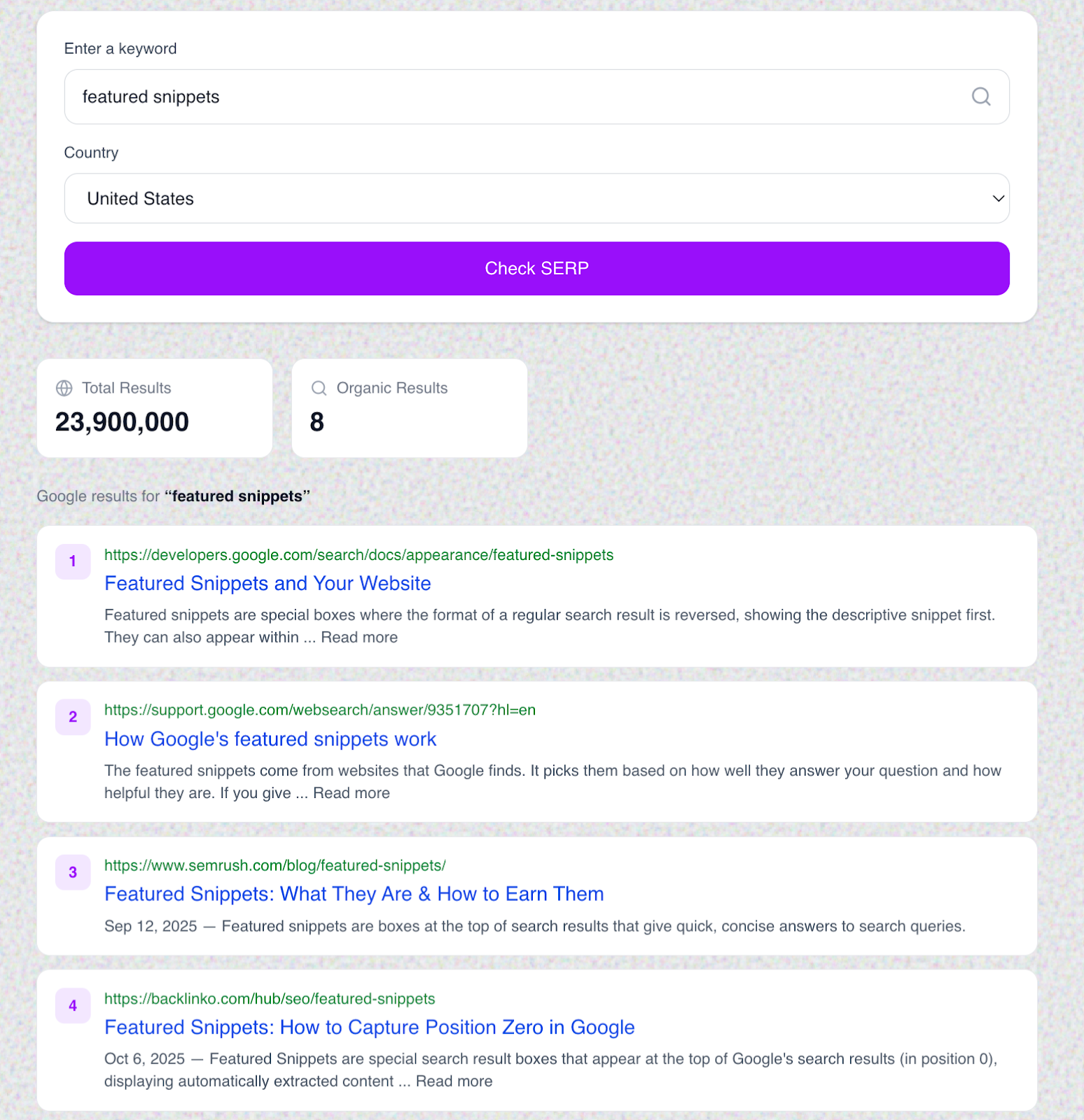 analyze ai serp analyzer