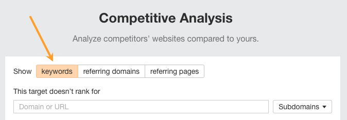 [Screenshot: Keyword filter excluding competitor brand names using partial match]