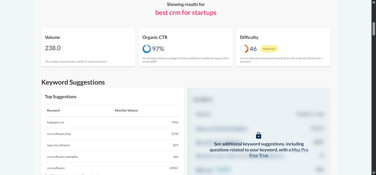 [Screenshot: Keyword research tool showing matching terms report with keyword patterns visible&mdash;cost of living keywords with location variations]