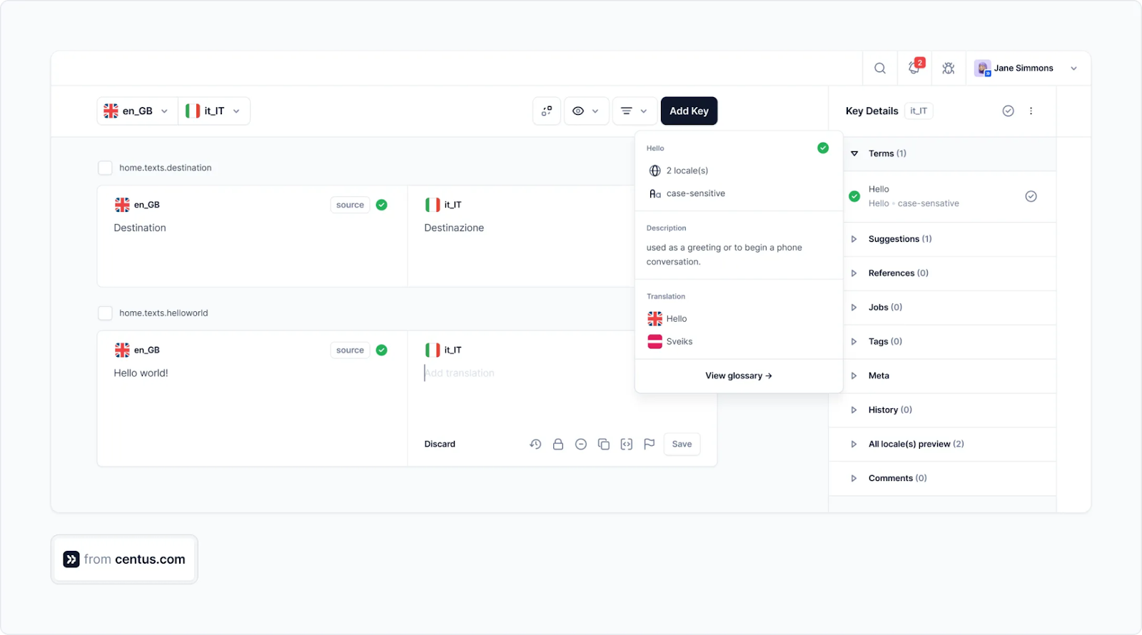 [Screenshot: Example of a language/region suggestion banner on a website]
