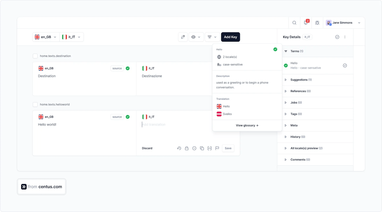 [Screenshot: Example of a language/region suggestion banner on a website]