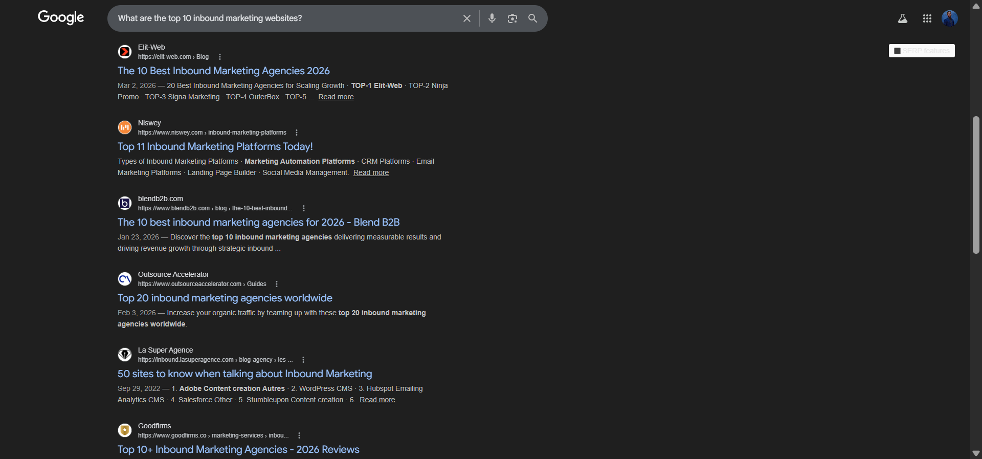[Screenshot: Google SERP for a PAA question like &ldquo;What are the top 10 websites?&rdquo; showing the organic results and highlighting a target page ranking in position #3]