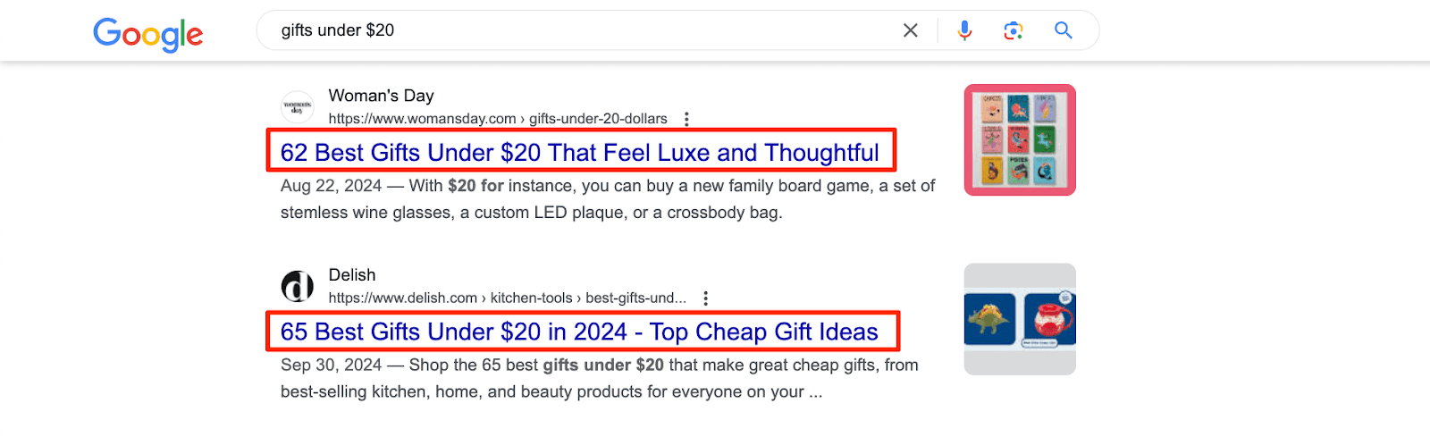 [Screenshot: Google SERP showing a search result with a well-written title tag and meta description. Annotate the title and description to highlight best practices.]