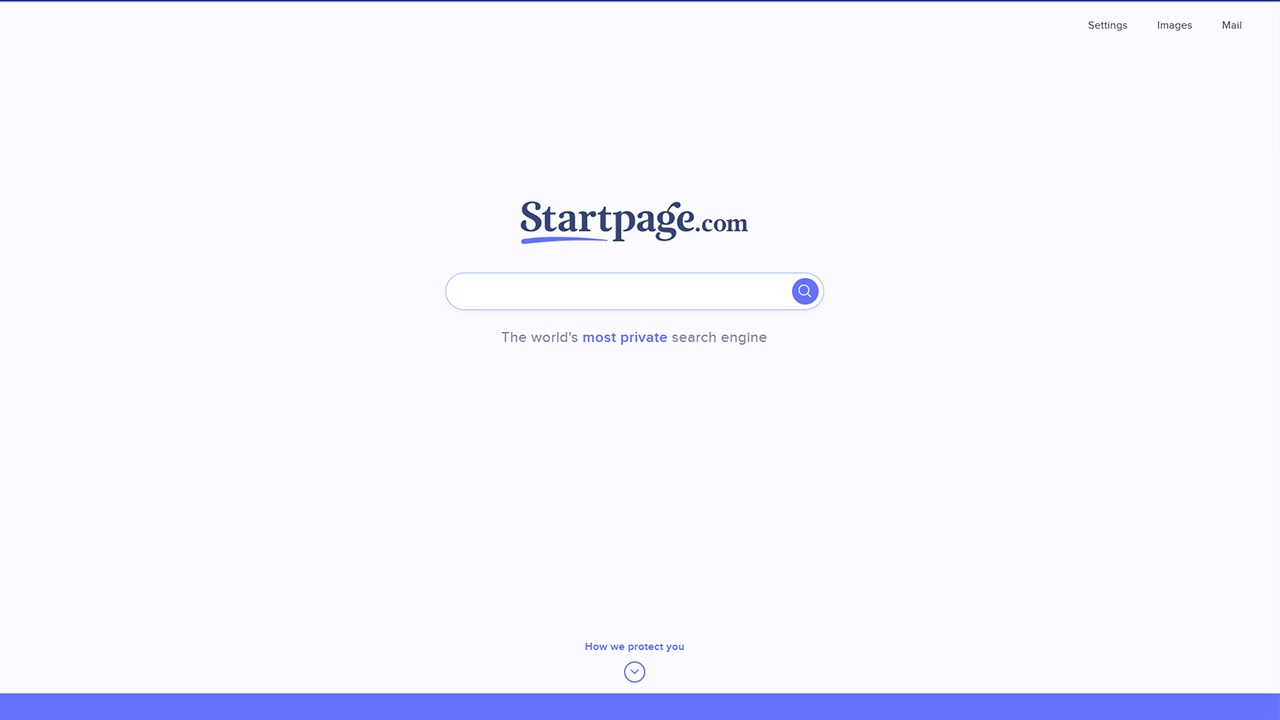 [Screenshot: Startpage search results with Anonymous View button visible]