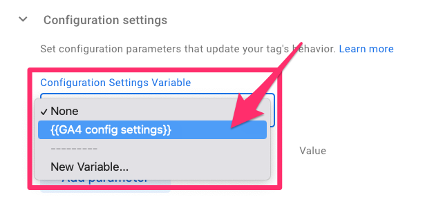 [Screenshot: Google Tag Manager variable configuration for trailing slash normalization in GA4]