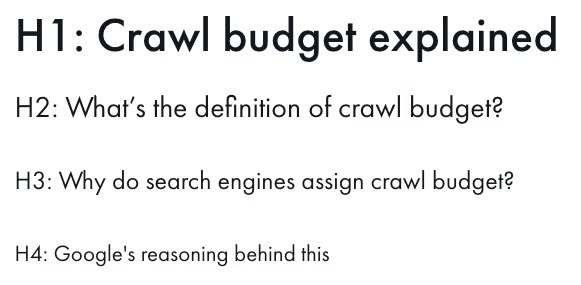 Front-end HTML inspector showing clean heading hierarchy on a headless site&mdash;H1 for title, H2 for sections, H3 for subsections, with no heading tags on sidebar or navigation elements