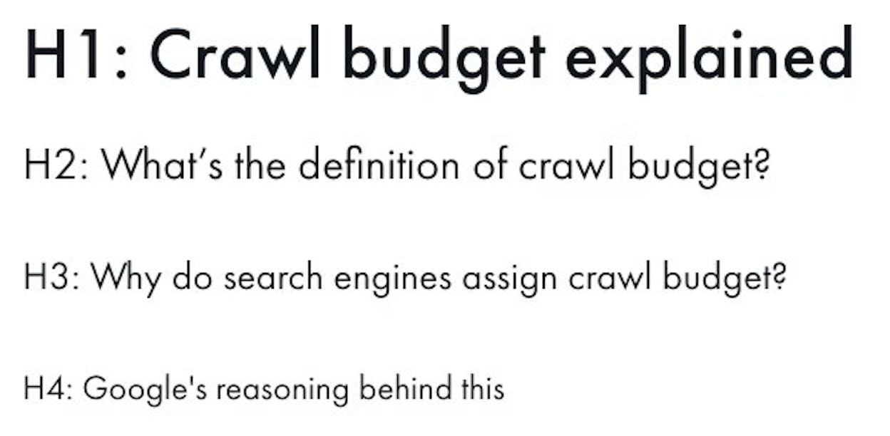 Front-end HTML inspector showing clean heading hierarchy on a headless site&mdash;H1 for title, H2 for sections, H3 for subsections, with no heading tags on sidebar or navigation elements