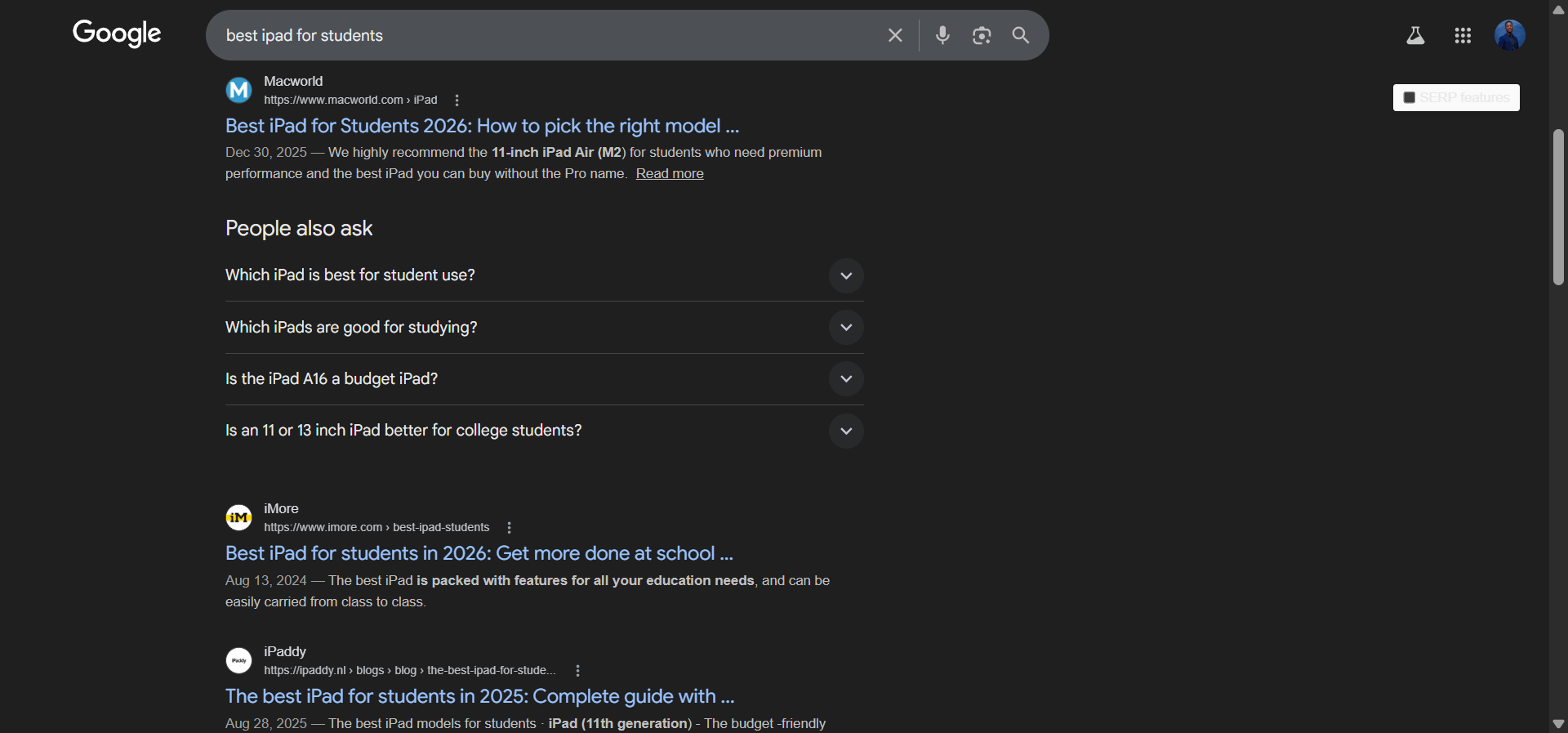 [Screenshot: Google &ldquo;People Also Ask&rdquo; section for a product-related query]