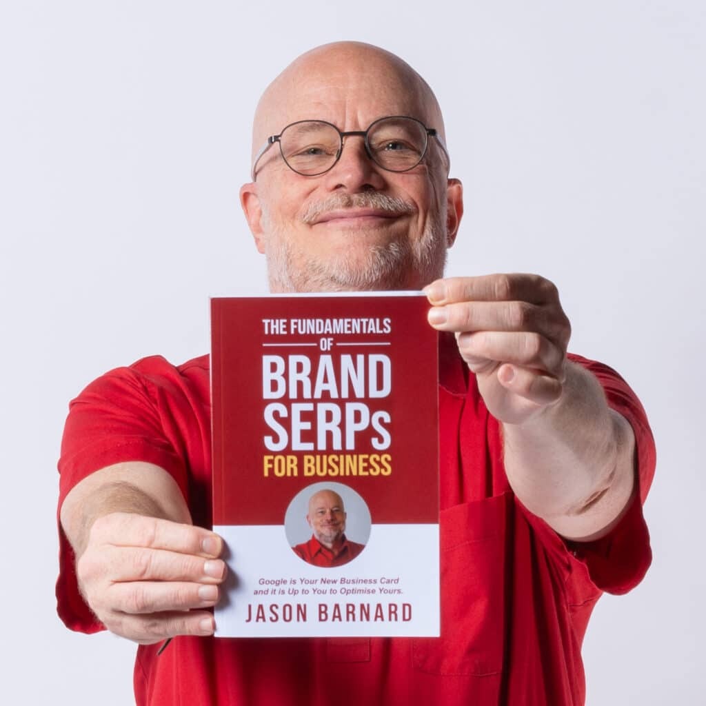 [Screenshot description: Cover of The Fundamentals of Brand SERPs for Business]