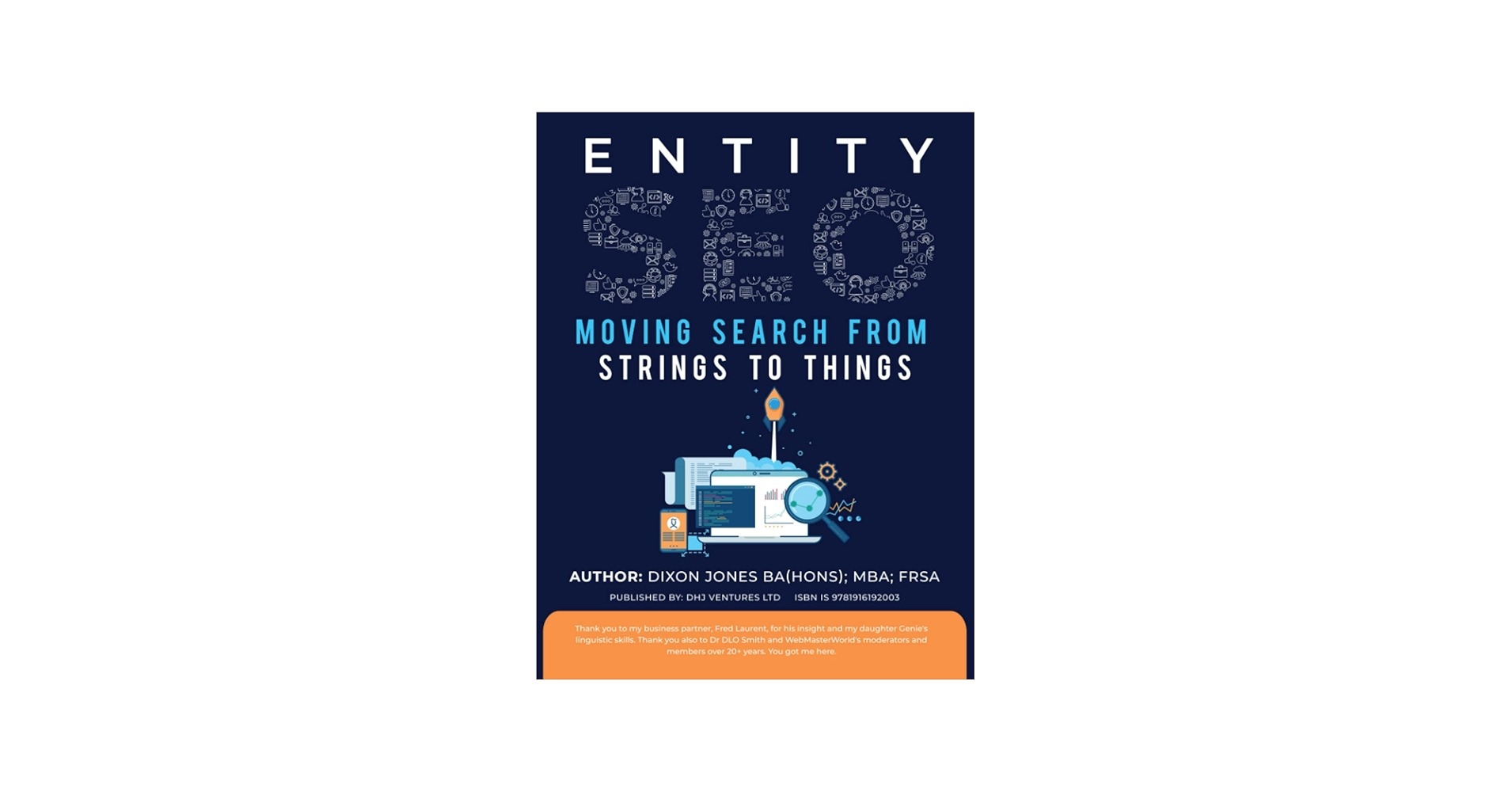 [Screenshot description: Cover of Entity SEO by Dixon Jones]