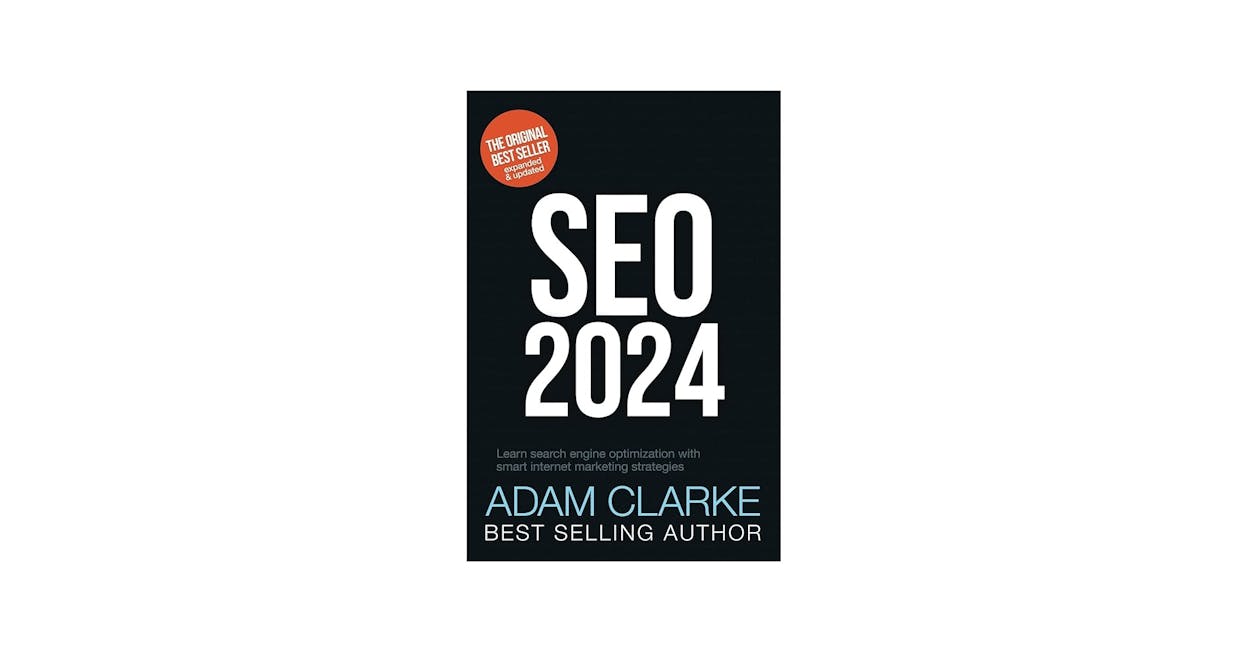 [Screenshot description: Cover of SEO 2024 by Adam Clarke]