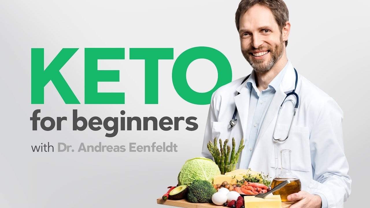 [Screenshot of the Diet Doctor keto guide showing sections and internal links to video resources]