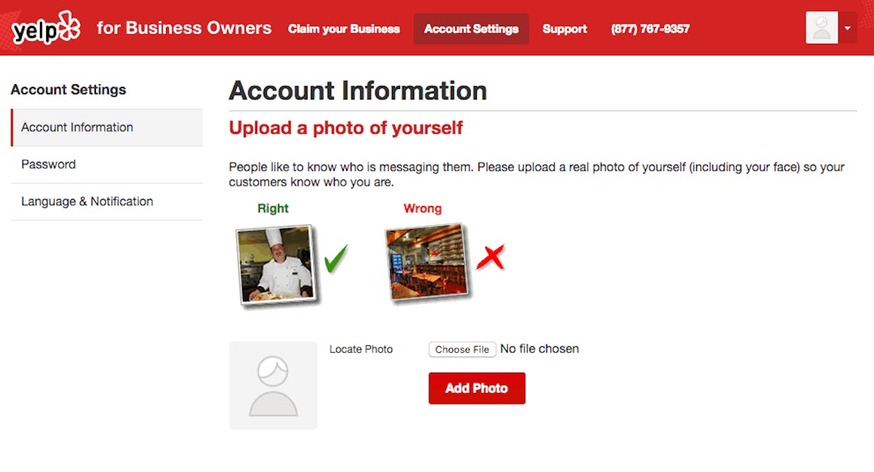 [Screenshot of a Yelp directory listing for a franchise location showing business name, rating, photos, and location details]