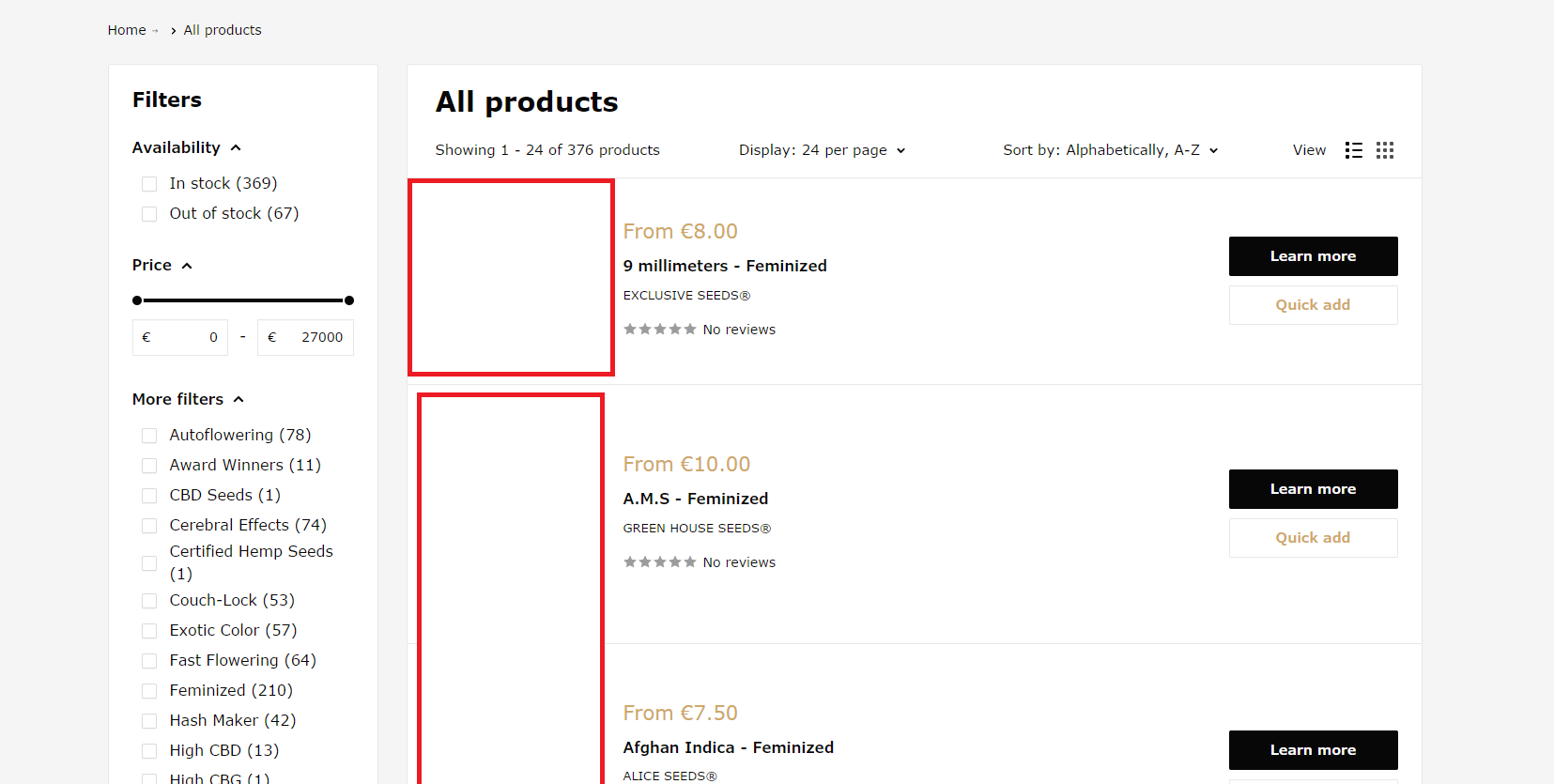 [Screenshot: Shopify product editor showing the &ldquo;Edit website SEO&rdquo; section with the page title field]
