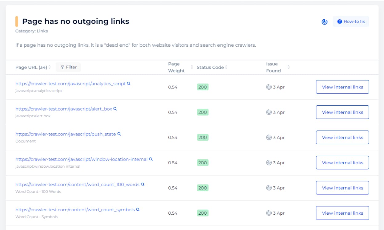 [Screenshot: An SEO toolbar or browser extension showing 50+ outgoing links on a page that appears to have no visible external links]