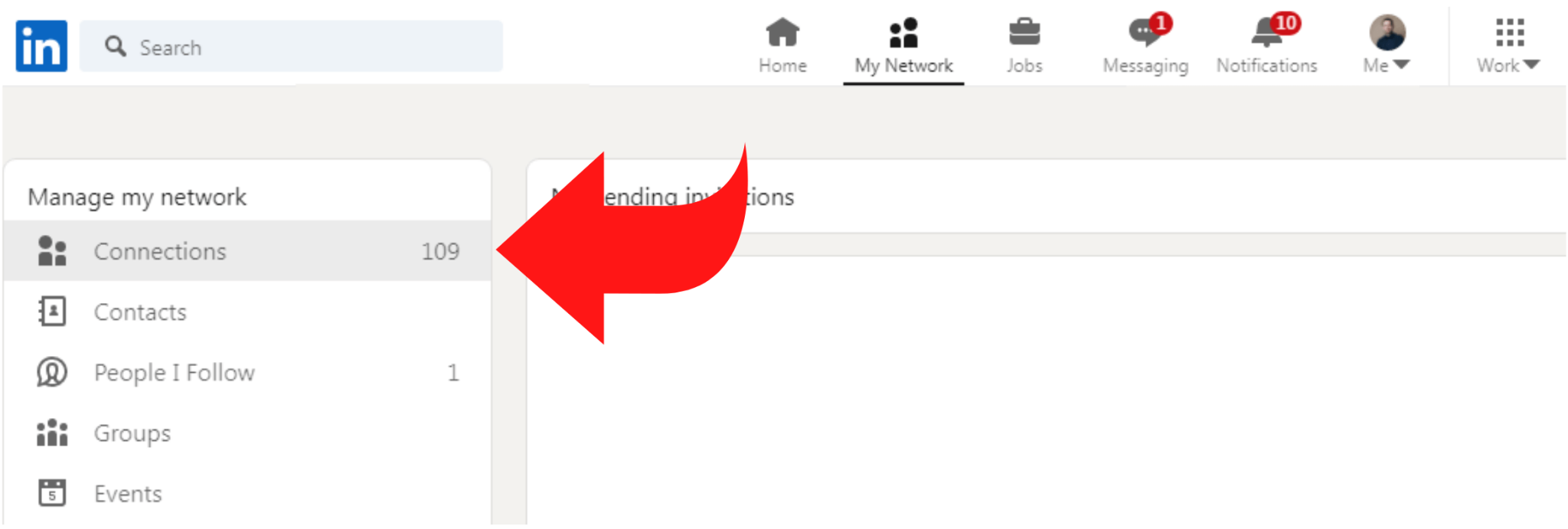 [Screenshot: LinkedIn data export settings page showing the &ldquo;Connections&rdquo; checkbox selected]