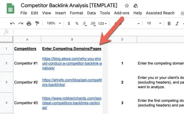 [Screenshot: Backlink analysis tool showing the list of sites linking to a competitor&rsquo;s promotion campaign, ready for outreach]