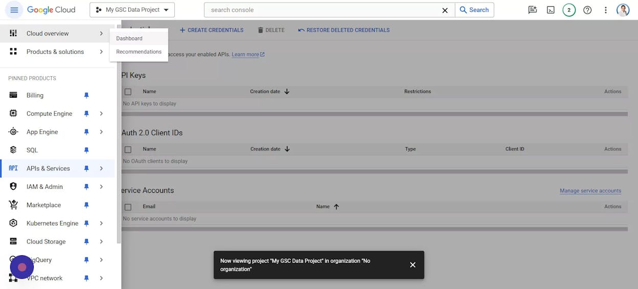 [Screenshot: A simple diagram showing the workflow between GSC API, GA4 API, PageSpeed API, crawl tools, and AI search monitoring, all feeding into a central dashboard]