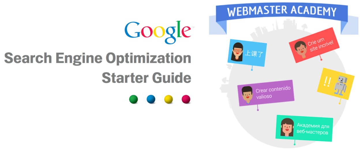 [Screenshot of Google&rsquo;s SEO Starter Guide page]