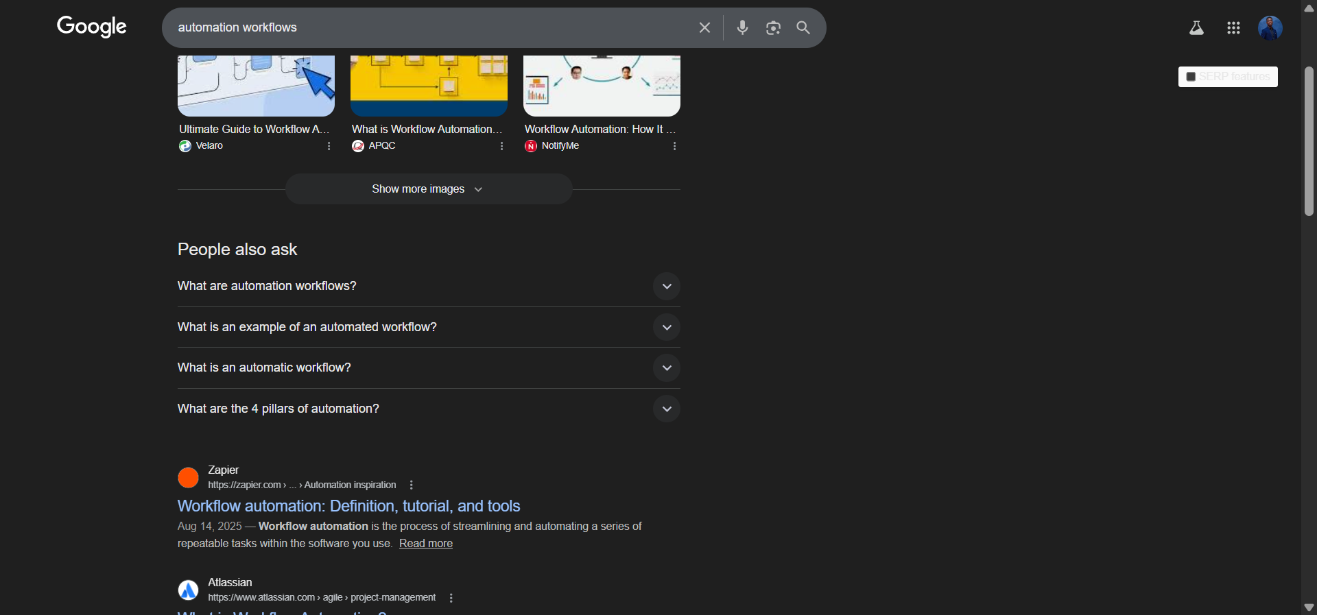 [Screenshot of Google &ldquo;People Also Ask&rdquo; results for a keyword showing related questions]