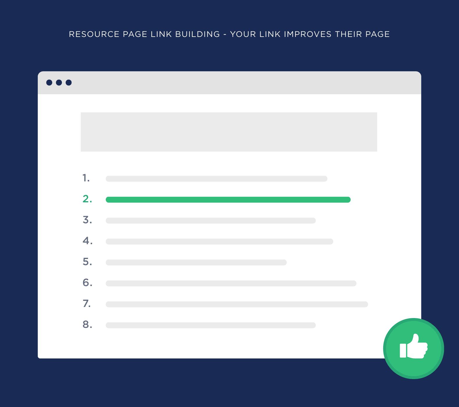 [Screenshot: Example of a high-quality resource page that earns backlinks organically]