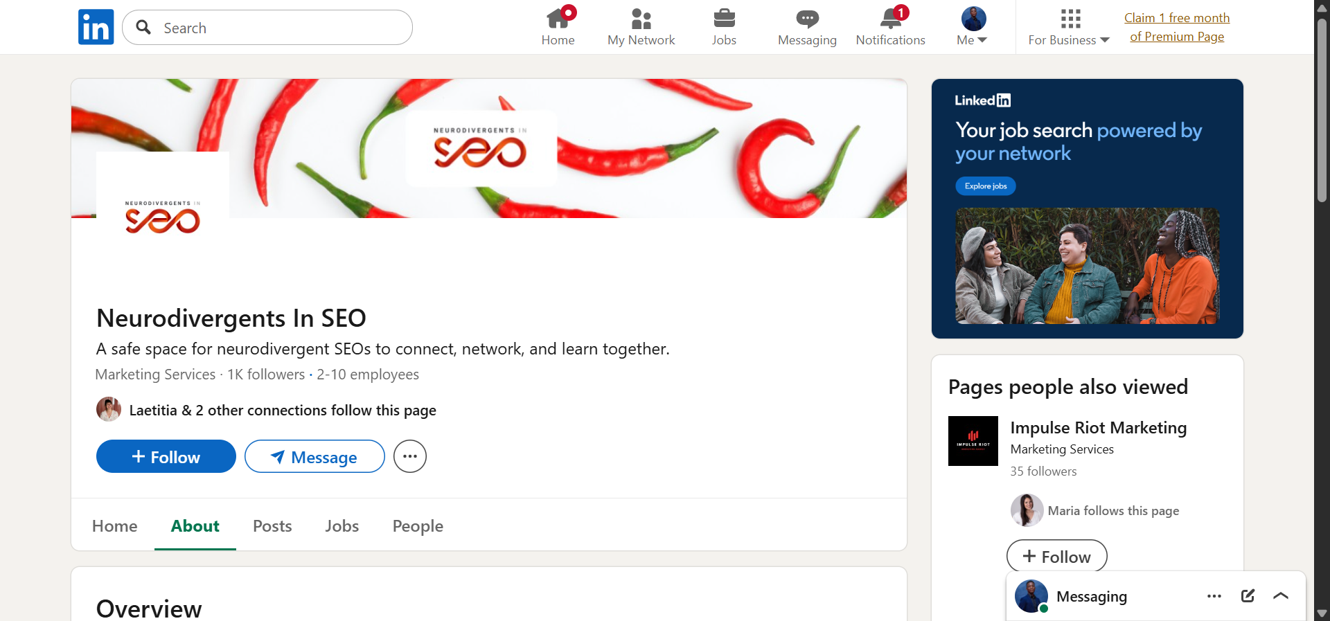 [Screenshot description: Neurodivergents in SEO meetup photo showing group gathering]