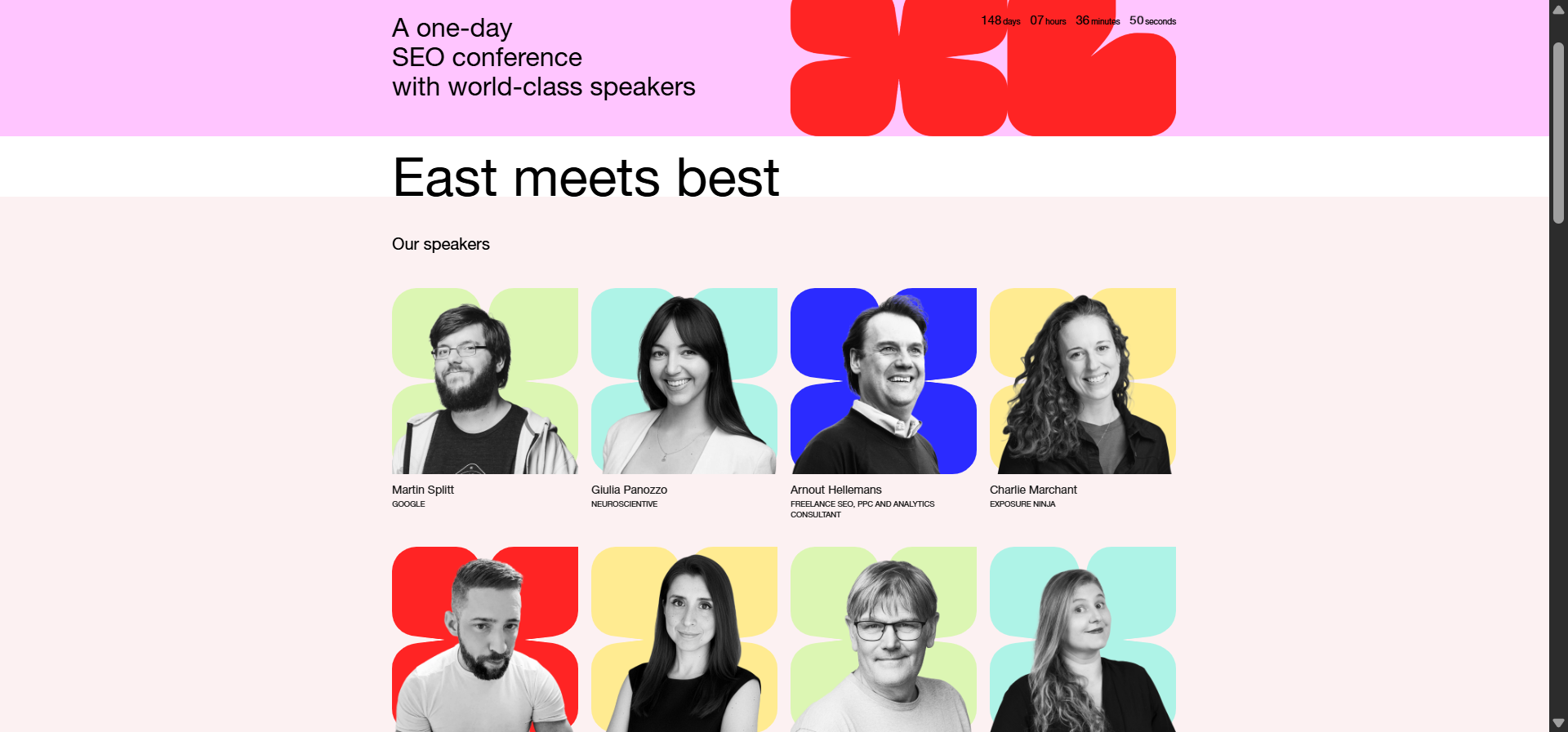 [Screenshot description: Search Norwich meetup photo showing speakers presenting]