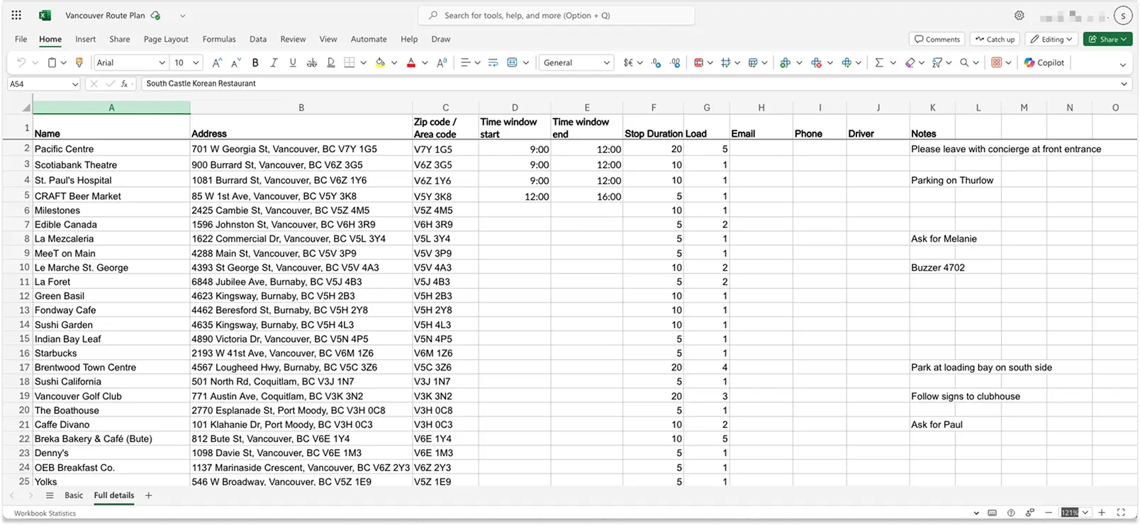 [Screenshot of a simple spreadsheet setup with columns for URL, Group, Baseline Traffic, and Post-Test Traffic]