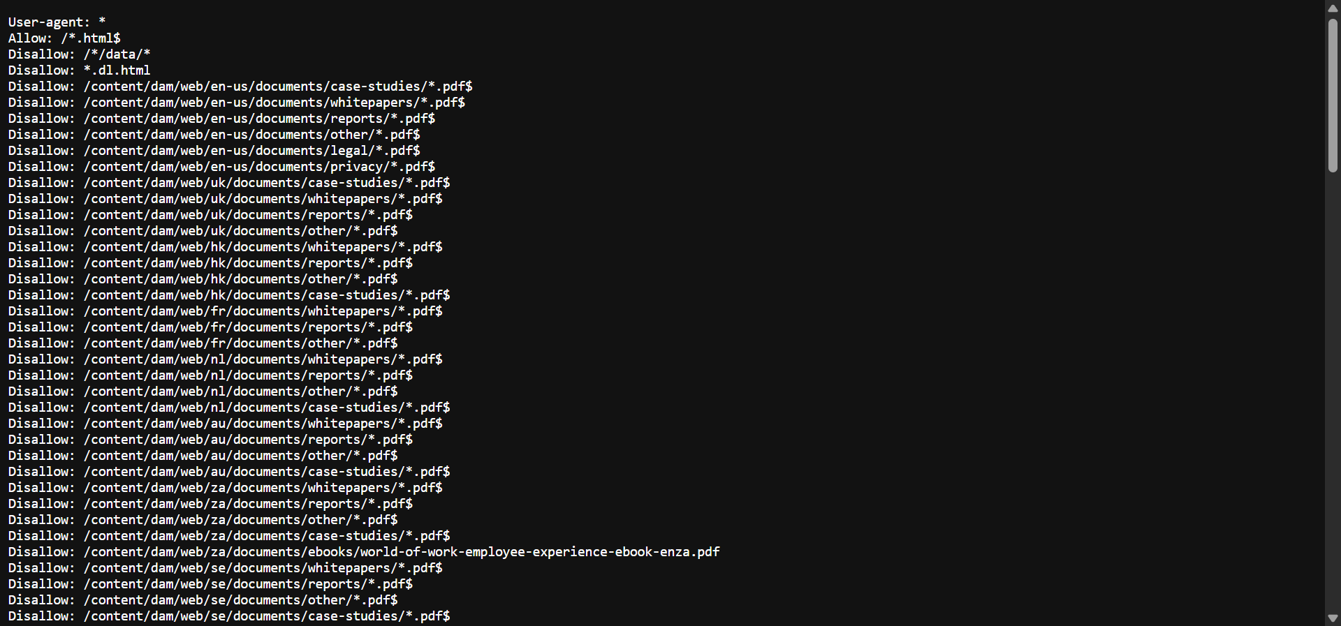 [Screenshot: Browser tab showing a robots.txt file at a real URL like tryanalyze.ai/robots.txt]
