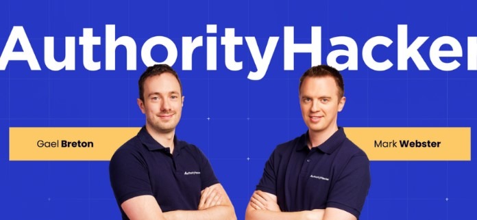 [Screenshot: Authority Hacker affiliate program landing page]