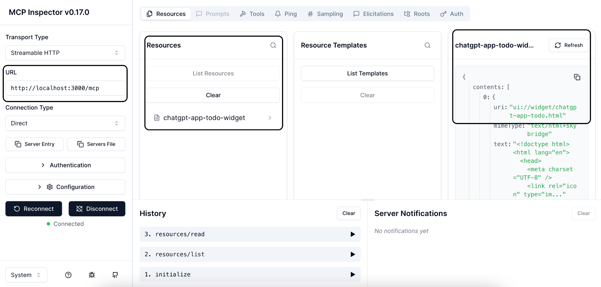 [Screenshot: The AlsoAsked MCP returning a People Also Ask tree inside ChatGPT, with parent questions and nested follow-ups]