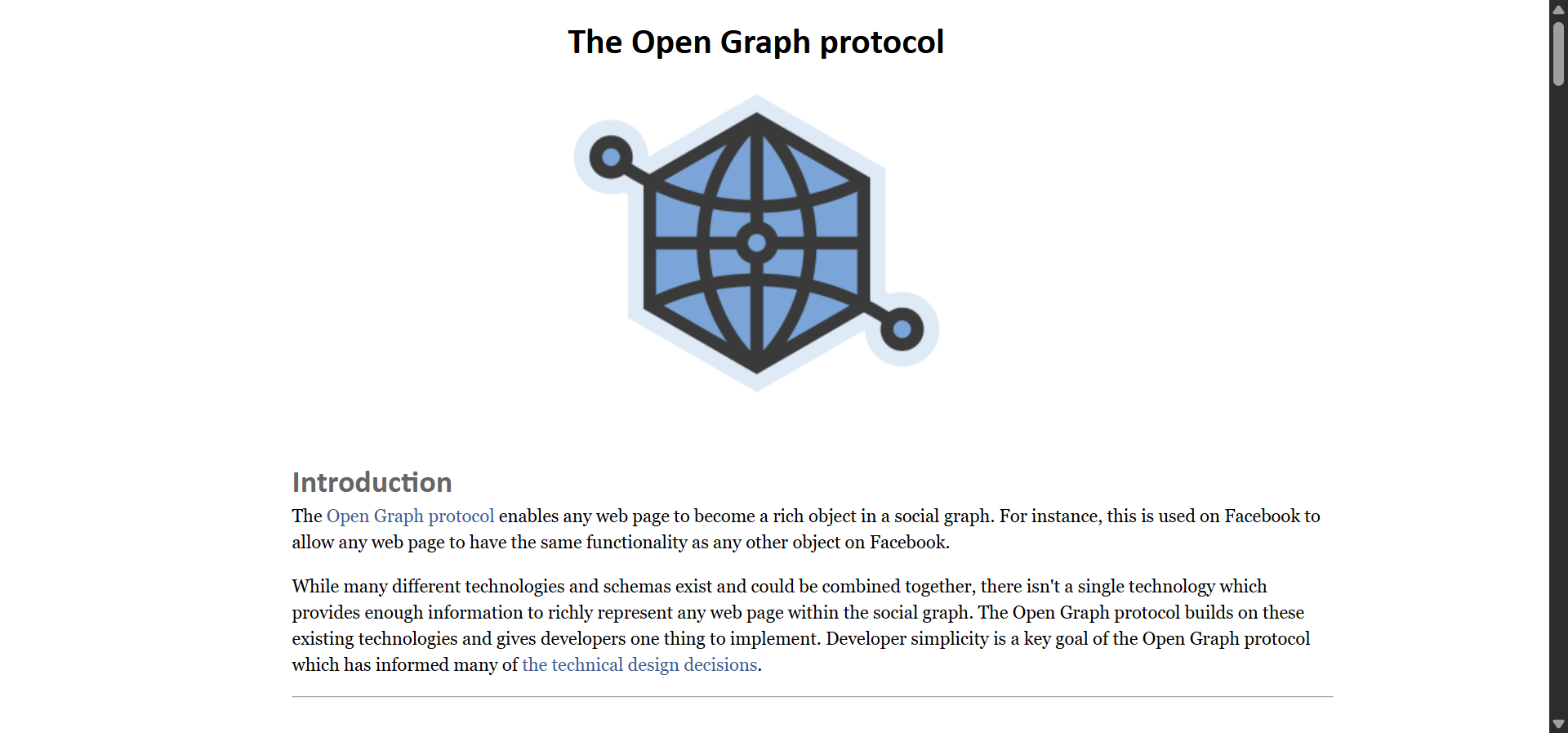 The Open Graph protocol