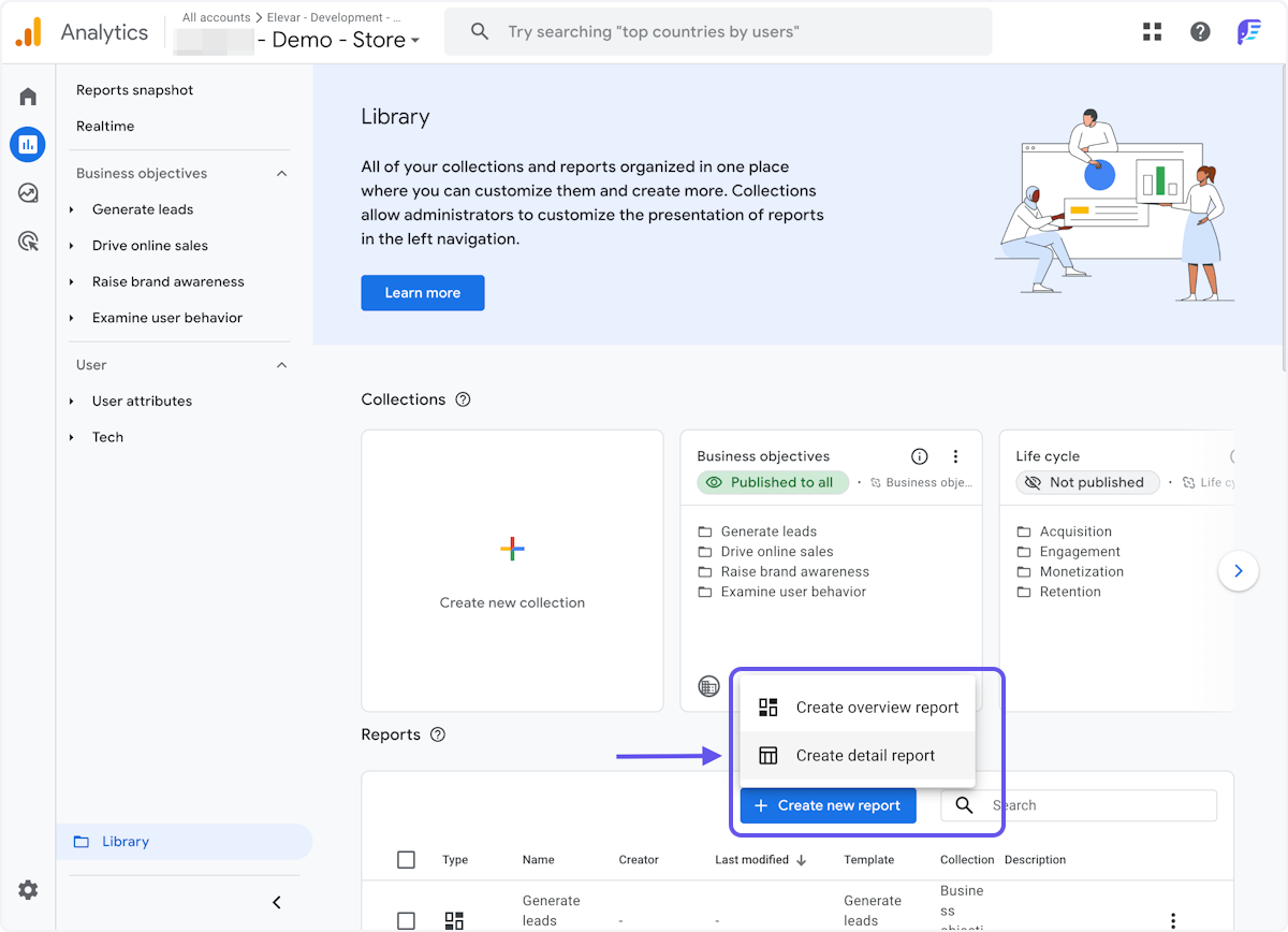 GA4 custom report builder showing Source/Medium dimension with AI source filter applied
