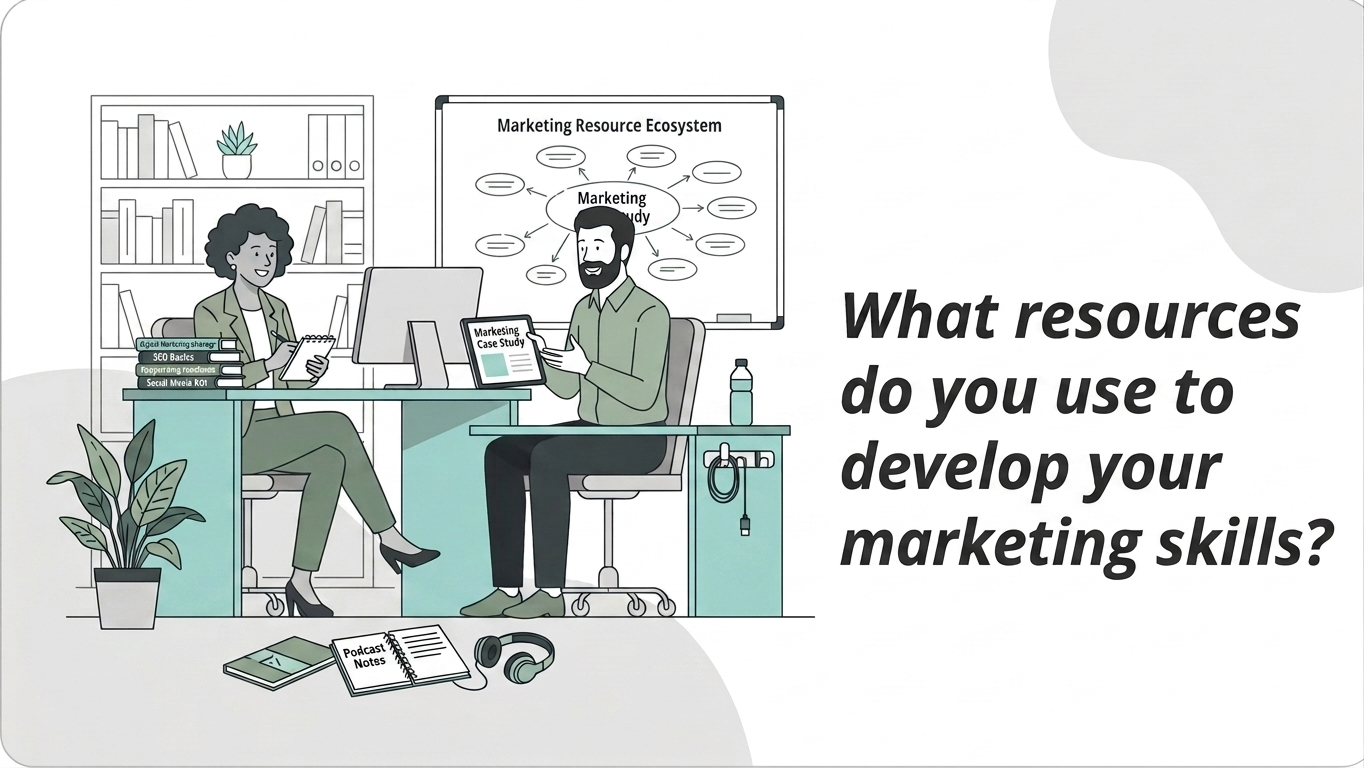 What resources do you use to develop your marketing skills?