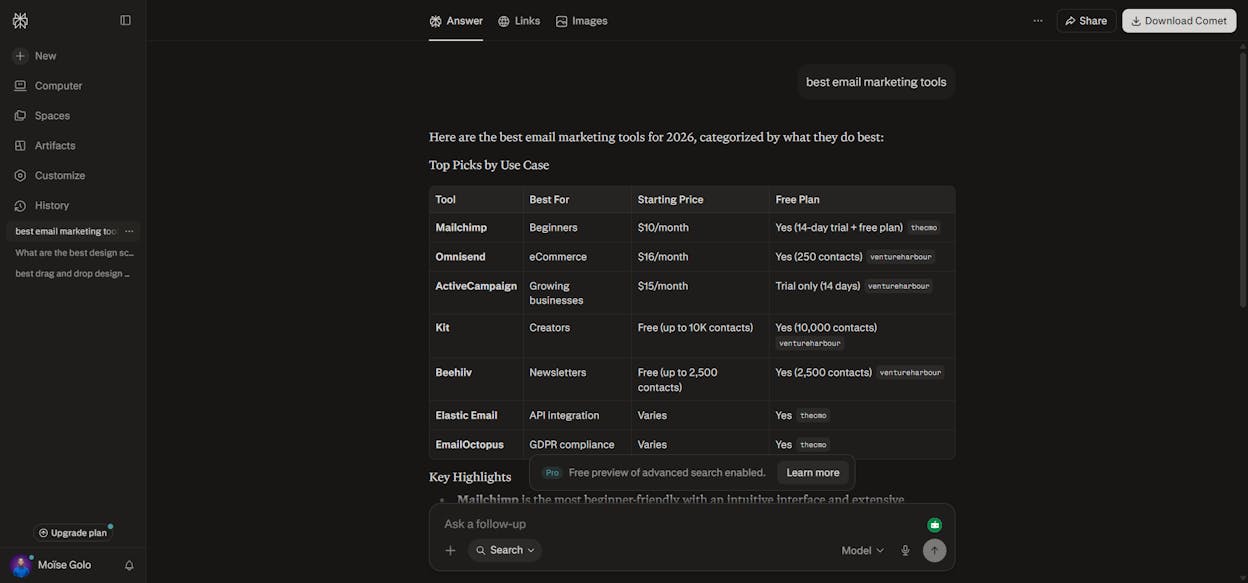 [Screenshot of ChatGPT or Perplexity answering the target keyword as a question, with the citations panel visible]