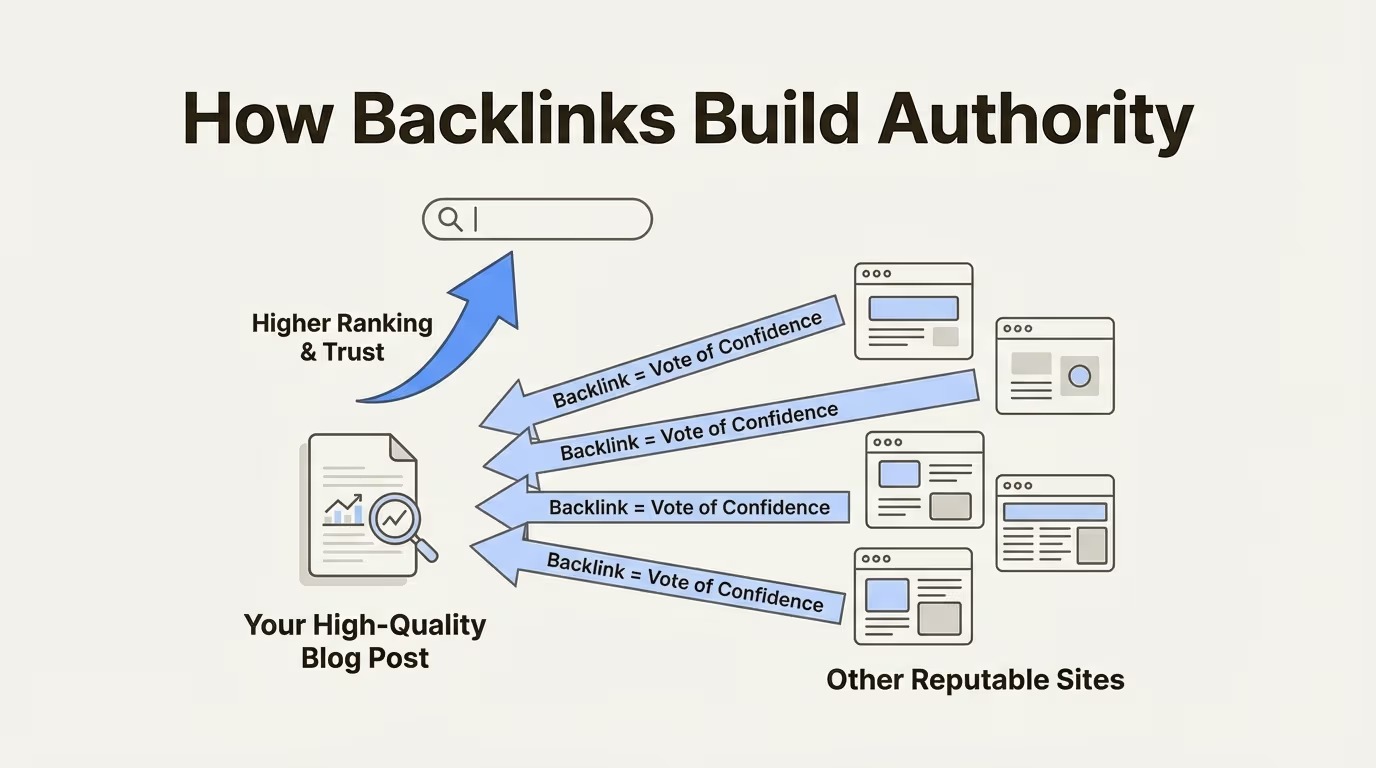 Build authority with backlinks and citations