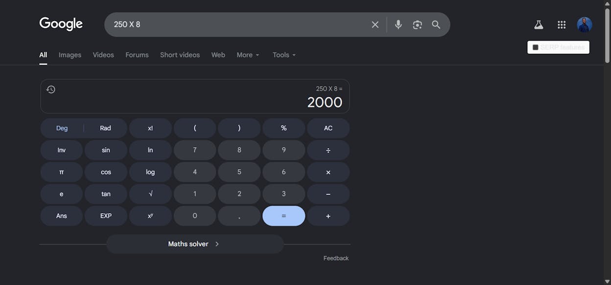Google has become a calculator, a clock, and a translator