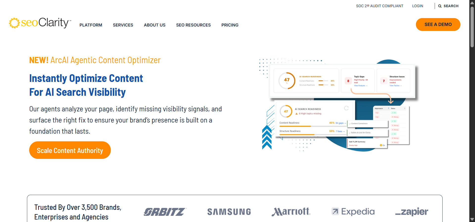 seoClarity: best for building one SEO source of truth
